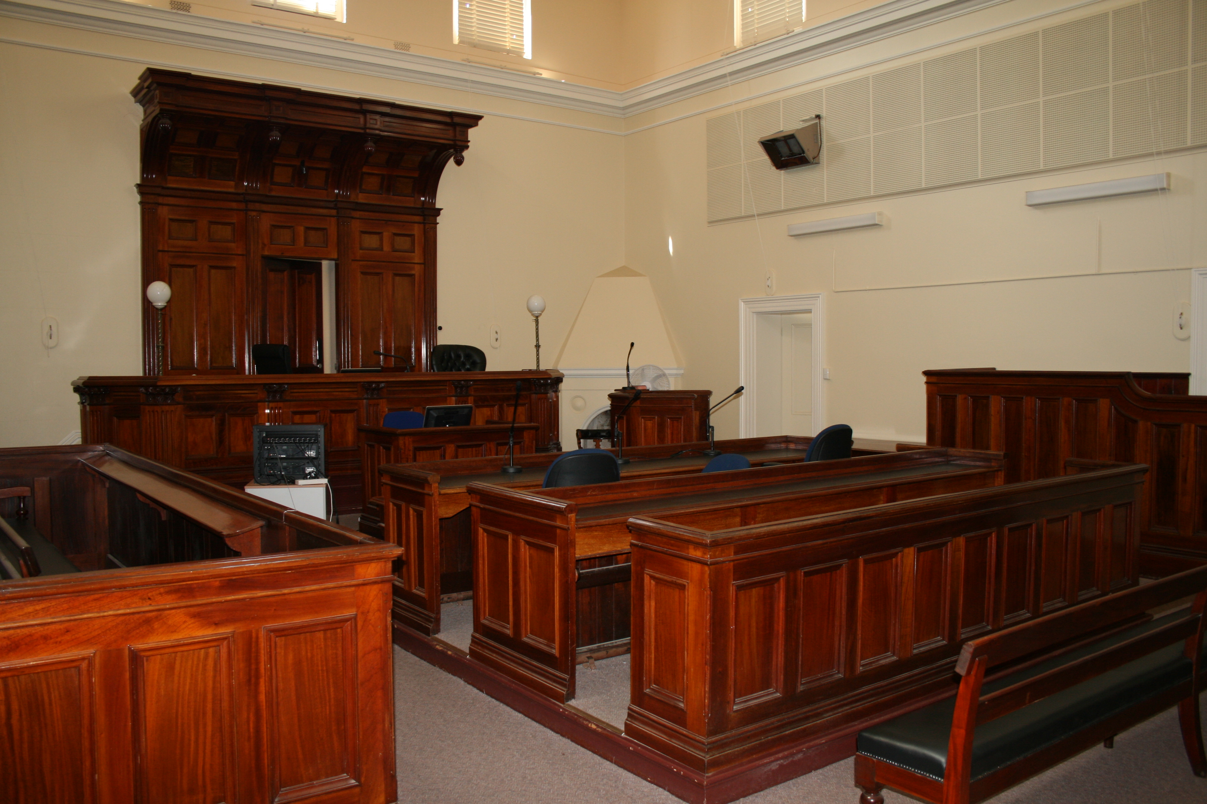 Courtroom at Stawell Magistrates' Court