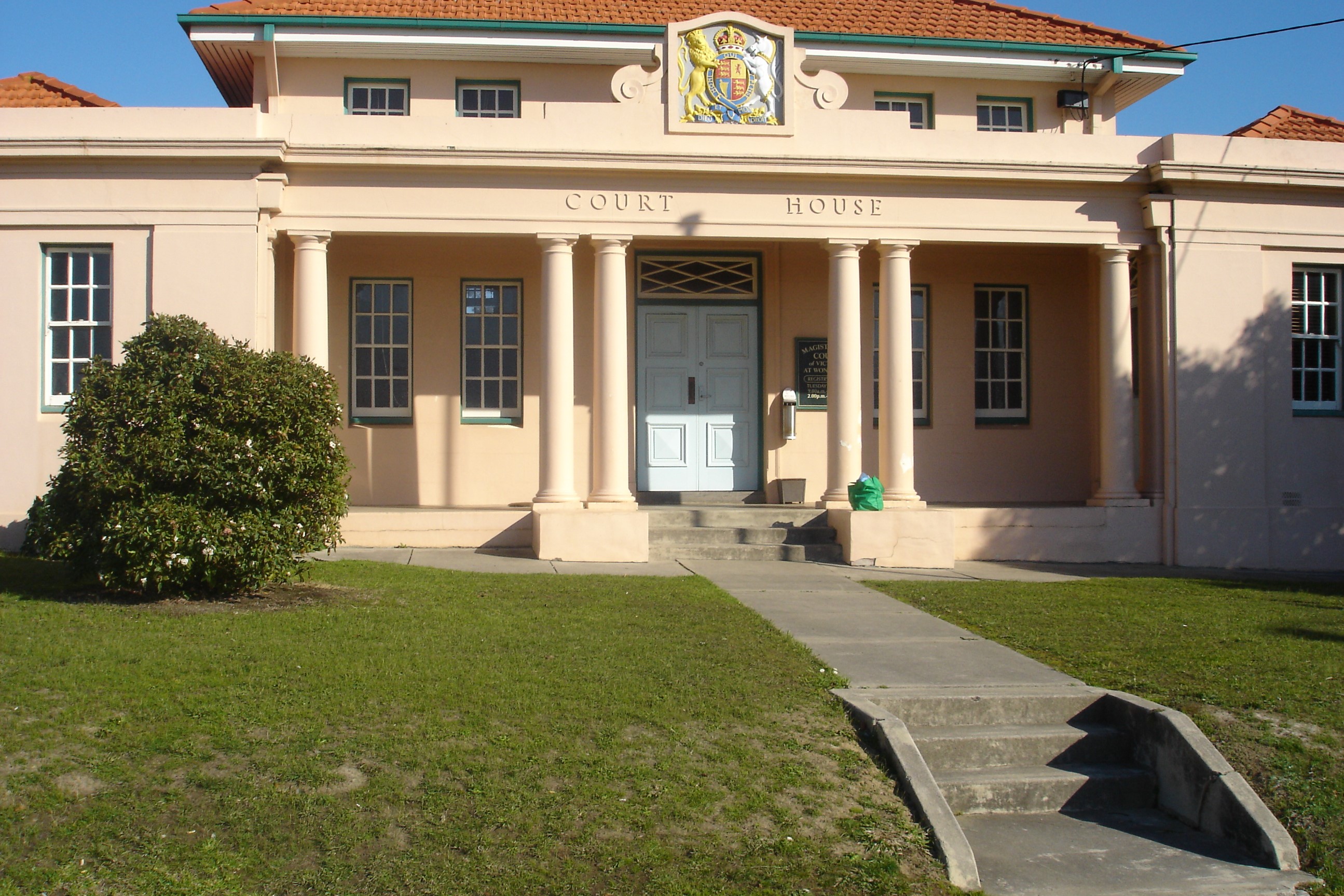 Outside view of Wonthaggi Magistrates' Court