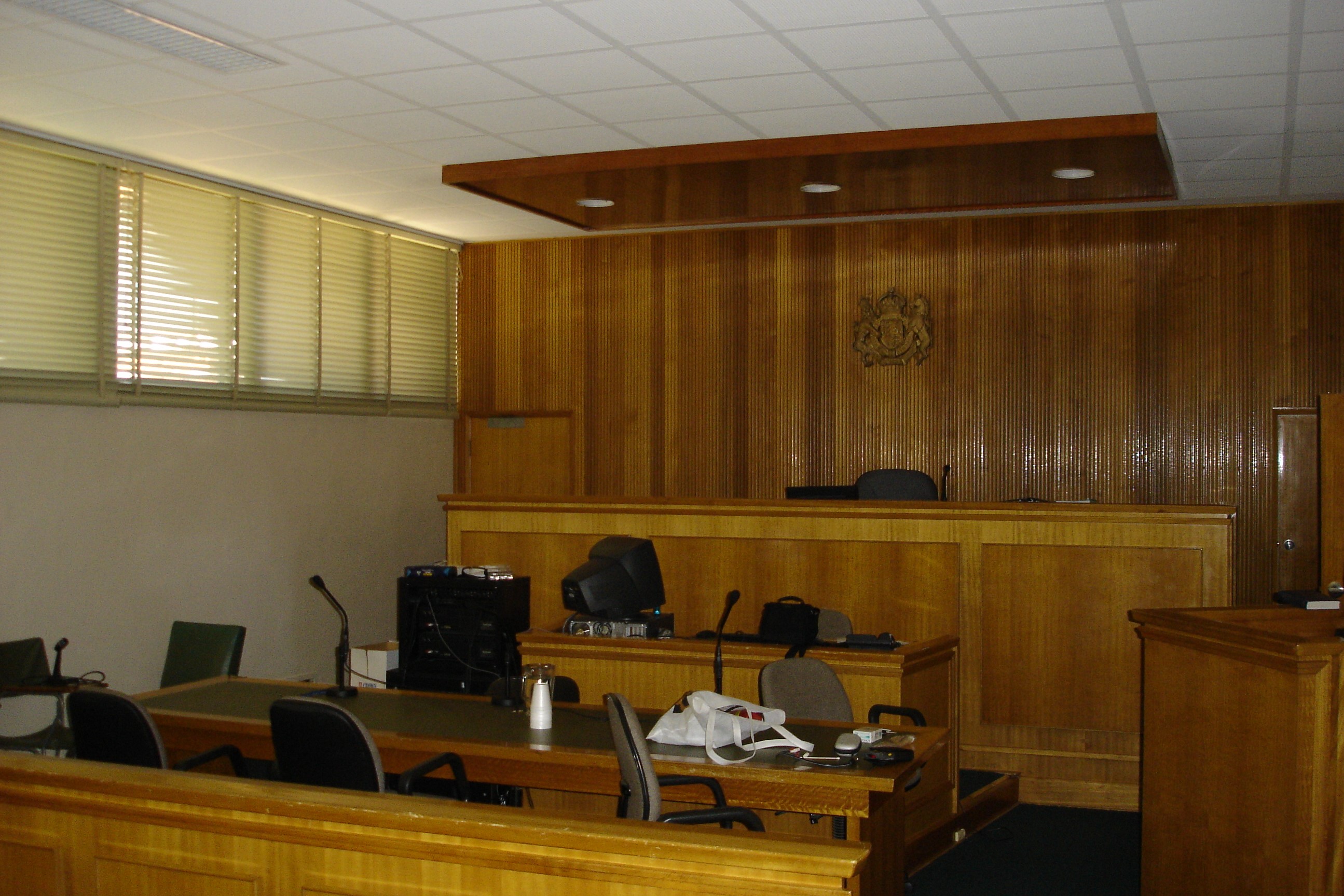 Courtroom inside Benalla Magistrates' Court