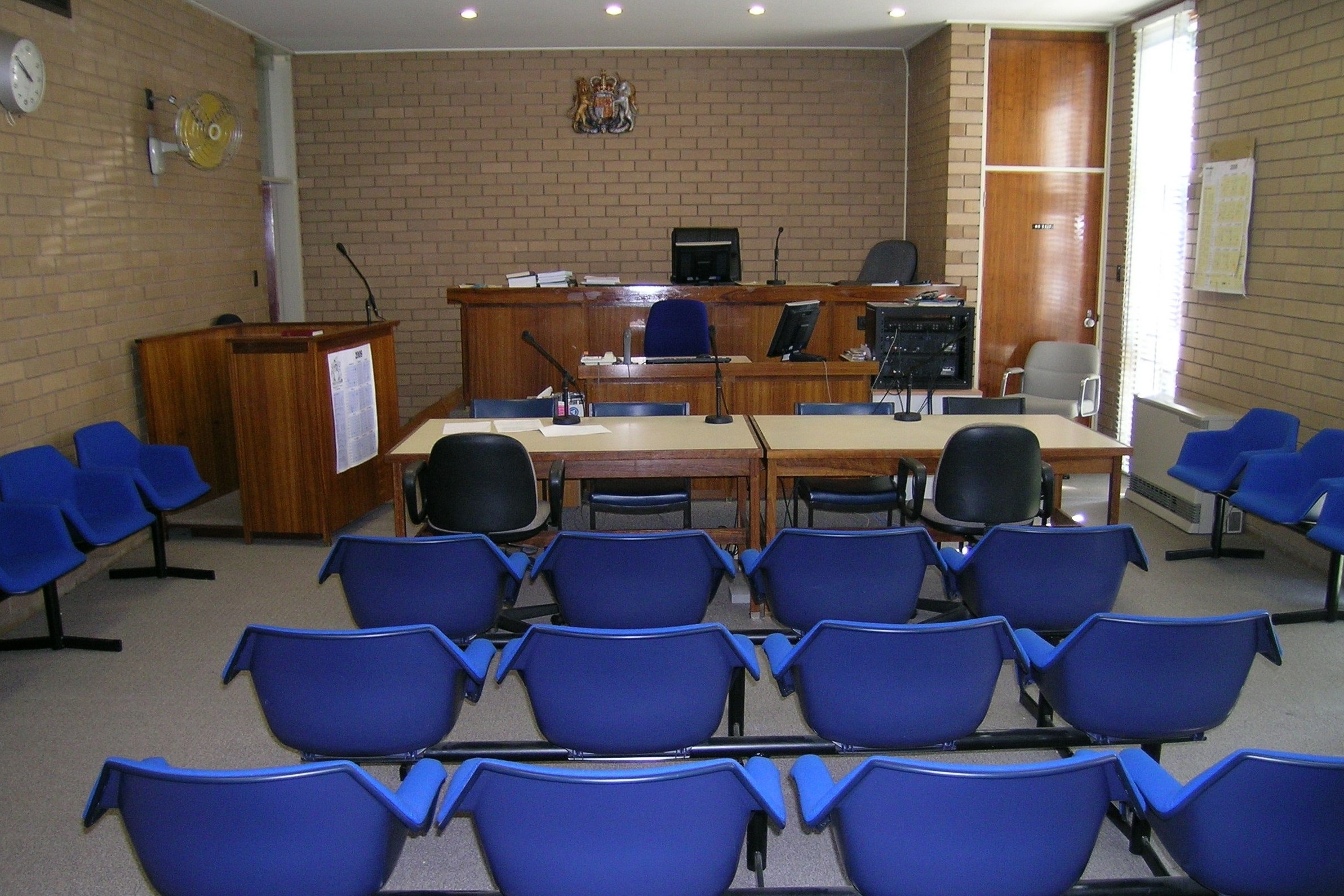 Courtroom at Myrtleford Magistrates' Court