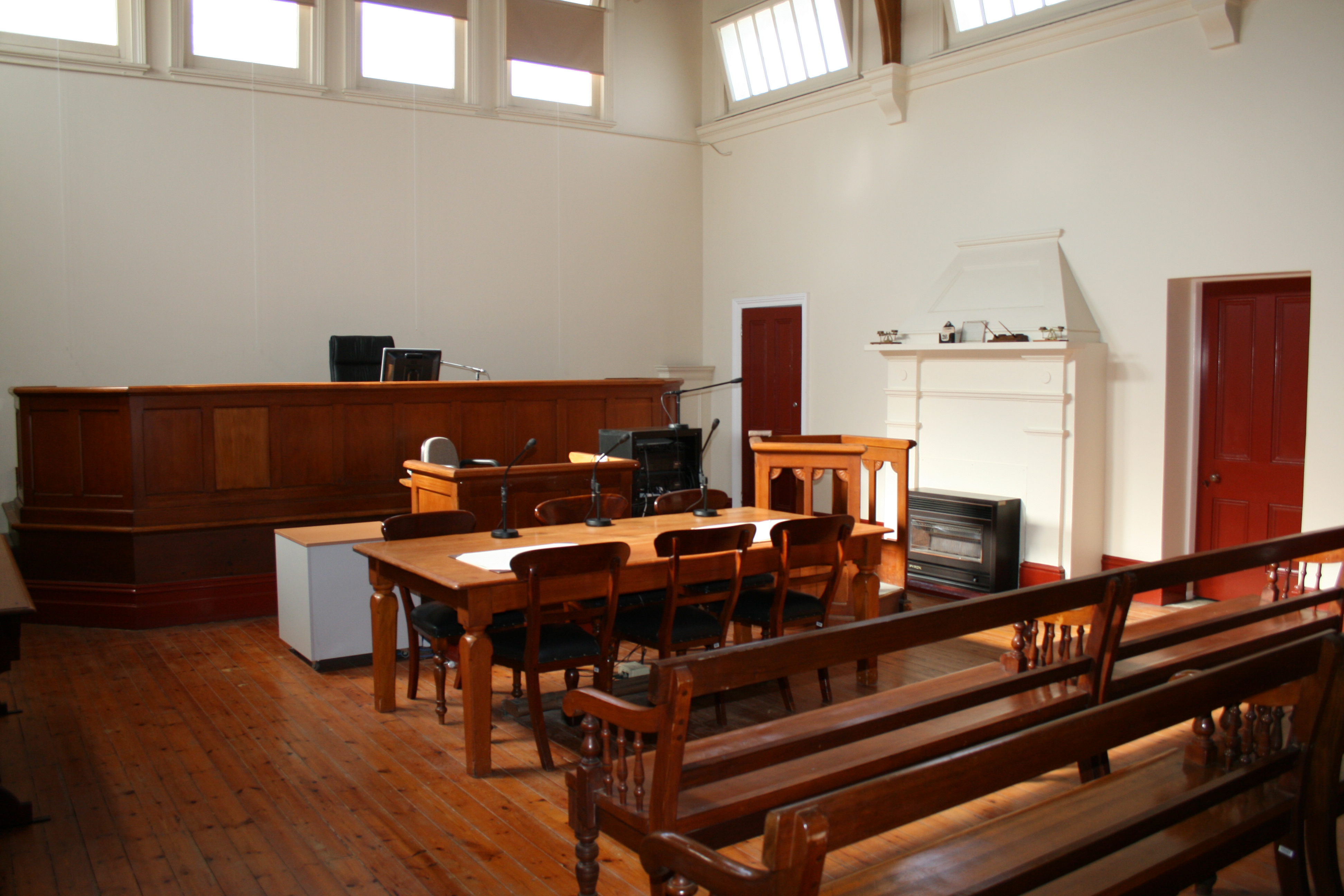Courtroom at Nhill Magistrates' Court