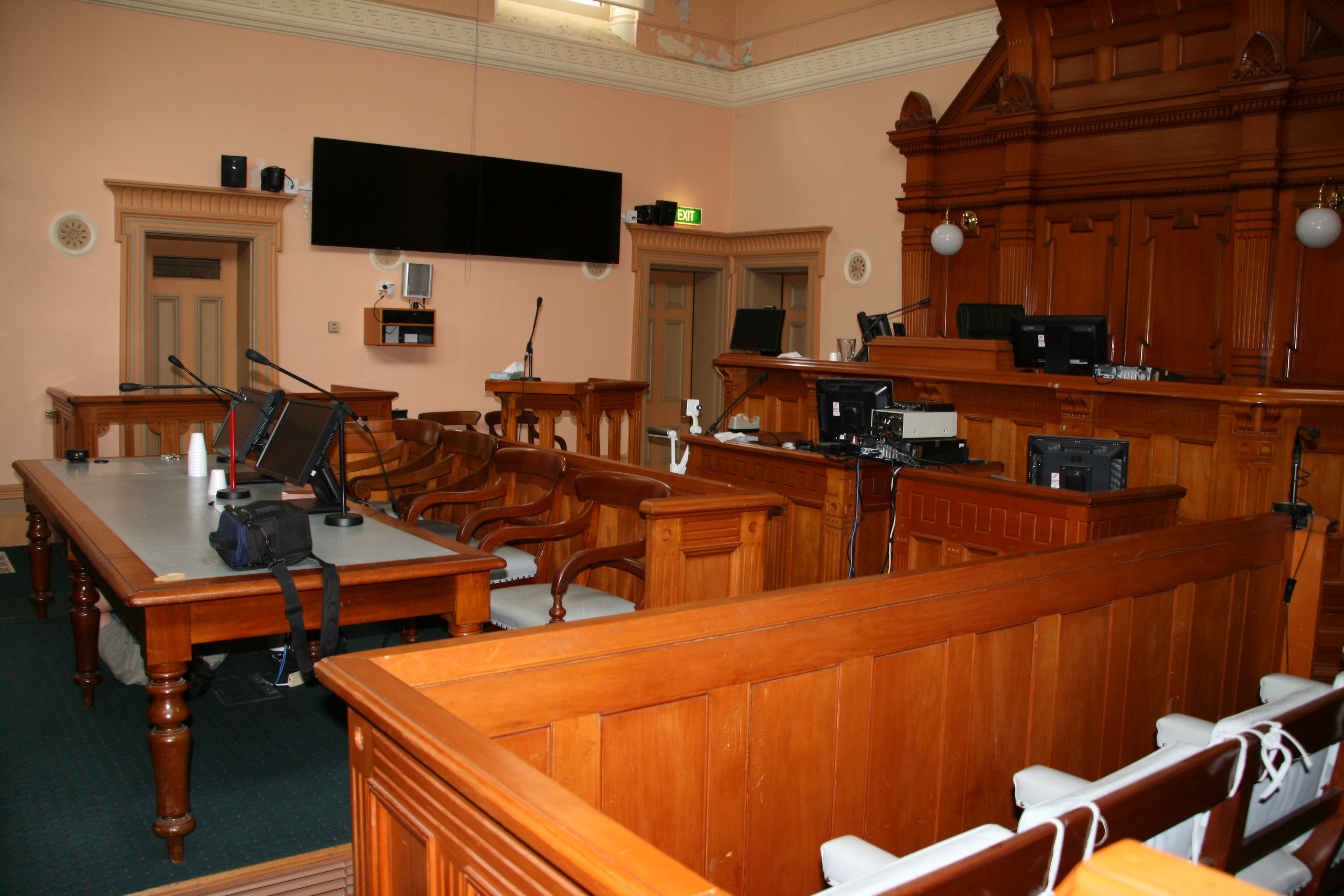 Courtroom at Sale Magistrates' Court